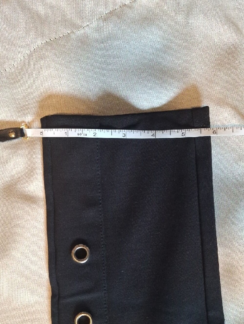 Cleo Black Pull-On Ponte Pants with Grommet Detail – Size M - Picture 7 of 7